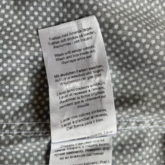 Mens Tiger of Sweden blue & white polka dot shirt - Picture 10 of 10